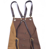 Fancy Duty Design Apron-Brown