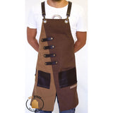 Fancy Duty Design Apron-Brown