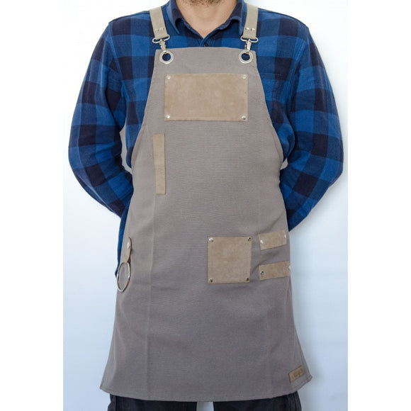 Ghilberti Grey Apron , Adjustable Straps