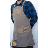 Ghilberti Grey Apron , Adjustable Straps