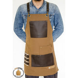 Apron for Men,Women with Adjustable strap and Stylish Details - Titan Brown