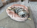 Tiffany- Snuggle Bed for Pets, Cuddle Bed, Faux Fur Pet Bed, Travel Bed, Anti-Anxiety Dog Bed, Warm Bed, Christmas Gift ,Personalized Bed