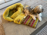 Chip- Snuggle Bed for Pets, Cuddle Bed, Faux Fur Pet Bed, Travel Bed, Anti-Anxiety Dog Bed, Warm Bed, Christmas Gift ,Personalized Bed