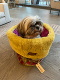 Chip- Snuggle Bed for Pets, Cuddle Bed, Faux Fur Pet Bed, Travel Bed, Anti-Anxiety Dog Bed, Warm Bed, Christmas Gift ,Personalized Bed